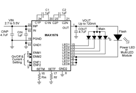 白光LED电荷泵的电路板布局指南