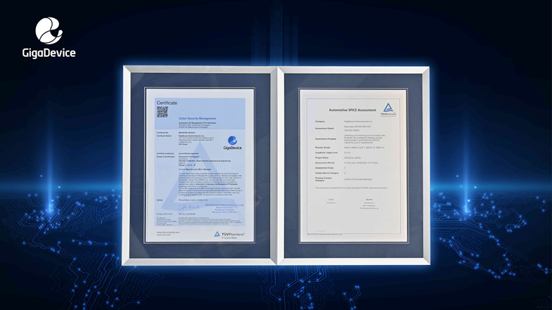 權(quán)威認(rèn)證+生態(tài)合作，兆易創(chuàng)新車規(guī)芯片獲ISO 21434與ASPICE CL2國(guó)際認(rèn)可