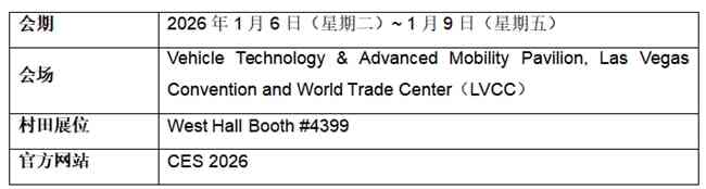 村田參展CES 2026