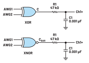 ADALM2000實驗：CMOS邏輯電路、傳輸門XOR