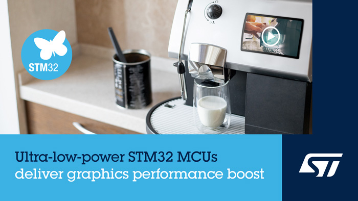 意法半导体超低功耗STM32MCU上新，让便携产品轻松拥有惊艳图效