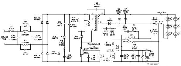 一款高效低成本的LED照明驅(qū)動電源設(shè)計(jì)