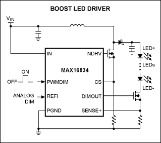 Li+電池供電、低壓高亮度(HB) LED解決方案