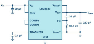 采用纖巧高散熱效率封裝的μModule 穩(wěn)壓器