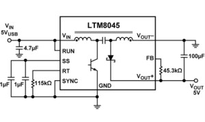 USB供電、915MHz ISM無線電頻段、具有過溫管理功能的1W功率放大器