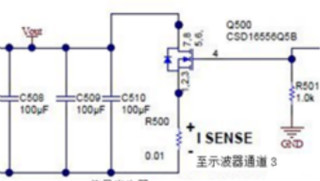 測(cè)量電源上的輸出動(dòng)態(tài)響應(yīng)：示波器接地問題