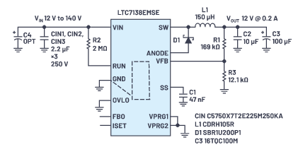 在源電壓5 V至140 V的電氣系統(tǒng)中，如何維持偏置電壓呢？