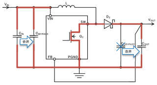 升壓型DC/DC轉換器的電流路徑