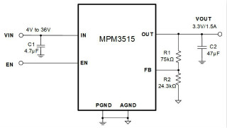 MPM3515-AEC1汽車電源模塊簡介