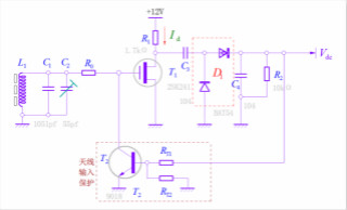 對(duì)于150kHz導(dǎo)航信號(hào)放大檢波天線保護(hù)電路