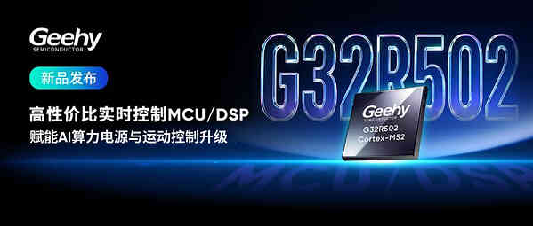 极海推出 G32R502 高性价比实时控制 MCU/DSP 面向电源与运动控制场景实现性能成本平衡