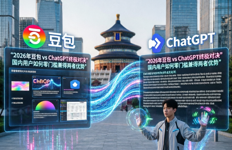 2026年豆包 vs ChatGPT终极对决：国内用户如何零门槛兼得两者优势