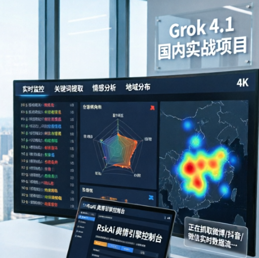 Grok 4.1国内实战：用RskAi搭建实时舆情分析智能体