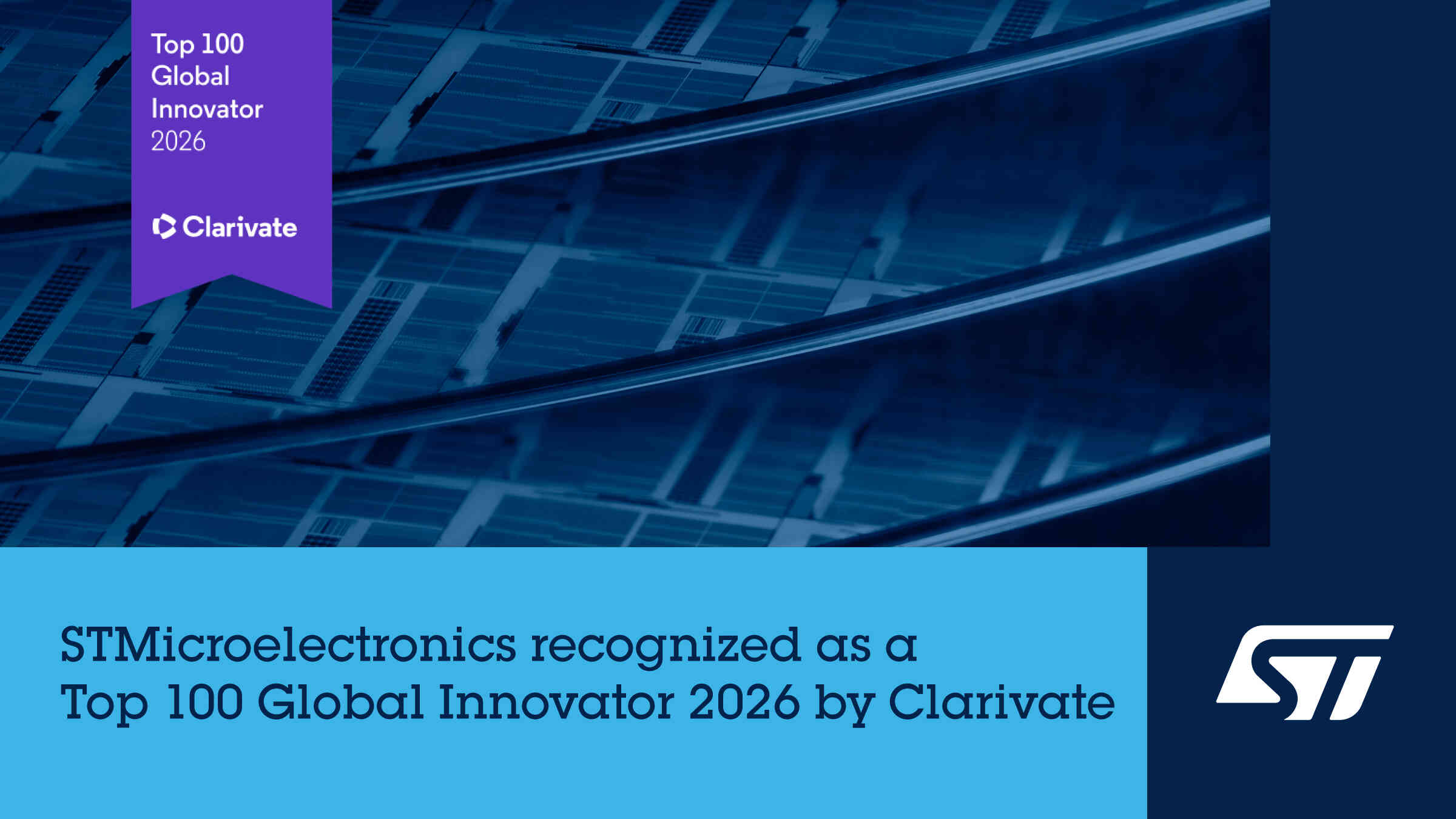意法半导体荣获2026年全球百强创新机构称号​