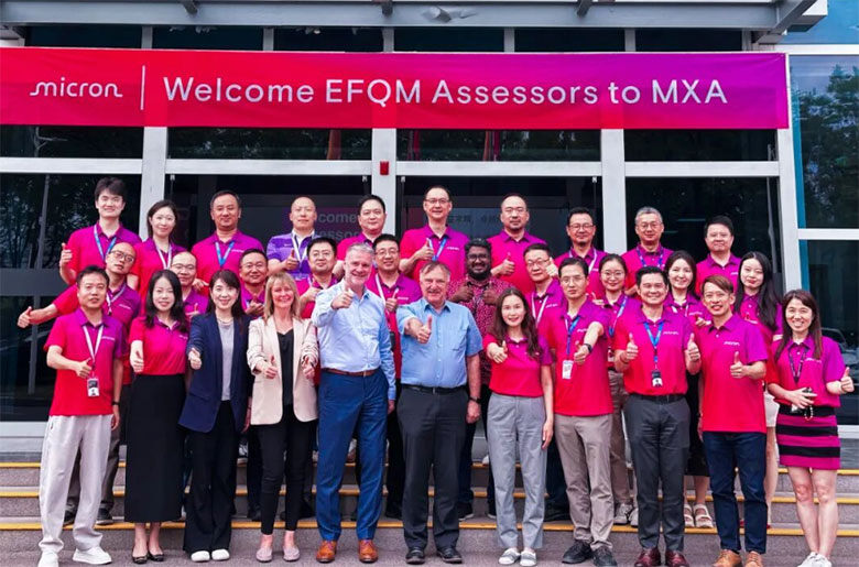美光西安MXA工廠摘得EFQM七鉆認證：半導體制造卓越管理的中國標桿