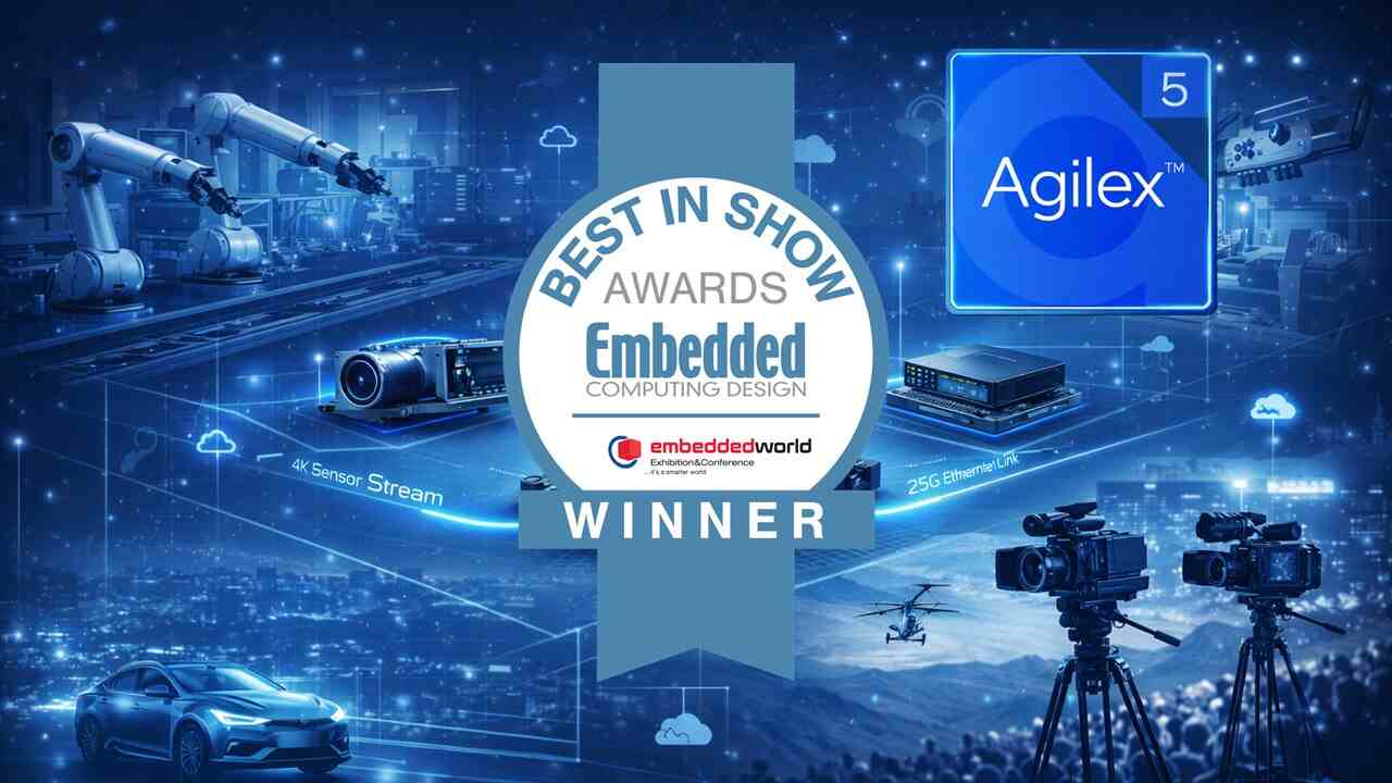 Altera荣获《Embedded Computing Design》大奖：Holoscan传感器桥接器重塑边缘AI数据传输