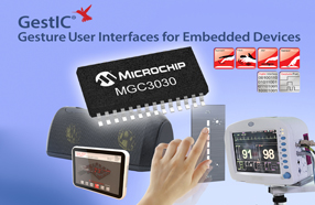 Microchip全新GestIC控制器 使添加3D手势识别设计一步到位