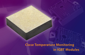 Vishay新款NTC热敏电阻管芯为用户提供与IGBT相同的安装方式