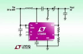 超低静态电流：Linear推出高效升压型DC/DC转换器LT8494