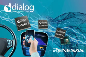 Dialog公司为瑞萨电子的汽车SoC提供首选电源解决方案