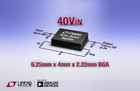 ADI旗下凌力尔特公司推出 40VIN、2A µModule® (电源模块) 降压型稳压器 LTM8063
