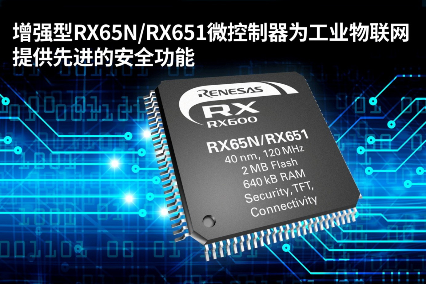 瑞萨电子推出增强型RX65N/RX651微控制器