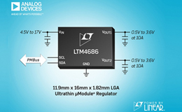 ADI新推Power by Linear LTM4686降压型稳压器