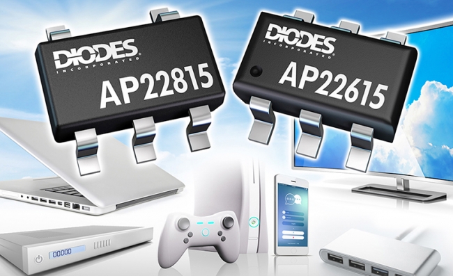 Diodes推出USB端口专用高侧电源切换器，涵盖电力传输与快速用途切换