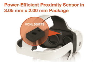 Vishay 新型超薄全集成接近传感器可提供高达20cm的感应范围