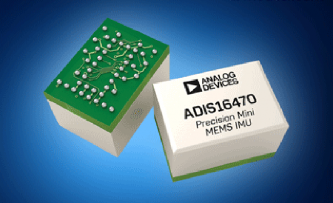 贸泽开售Analog的ADIS1647x IMU，可改善物联网设备的导航功能