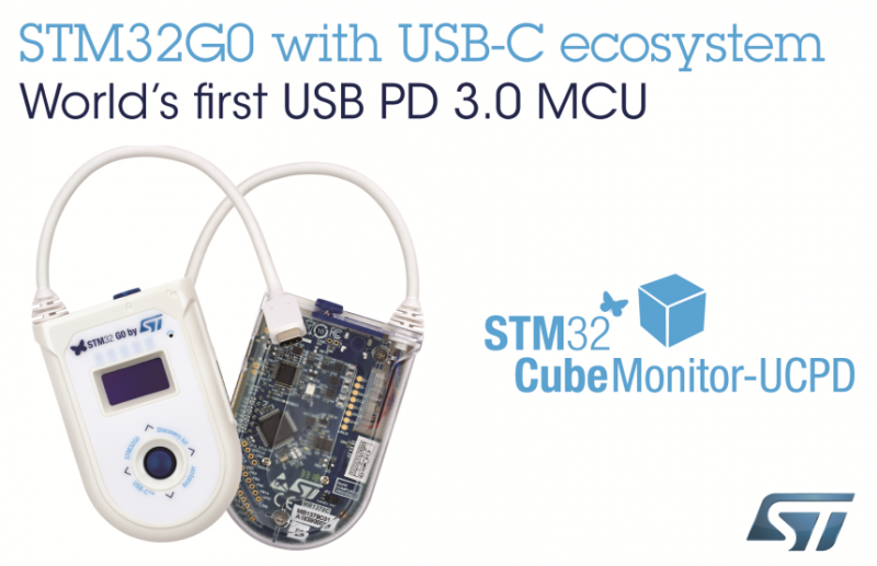 ST推出STM32G0生态系统，将用于扩展USB-C标准接口