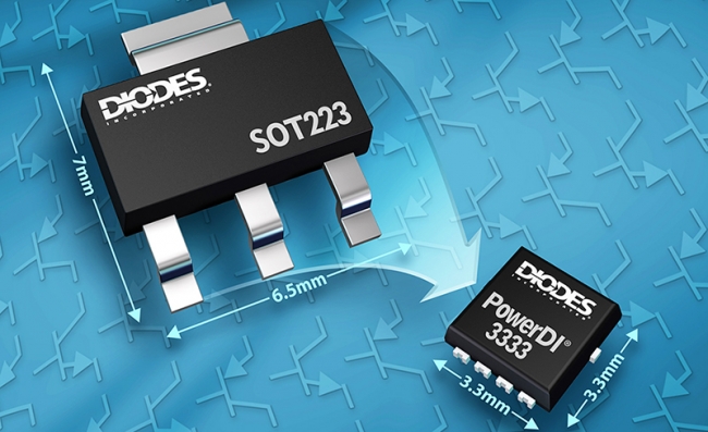 Diodes公司推出双极晶体管，采用小尺寸封装并提供更高的功率密度