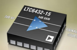 凌力尔特推出宽带全差分放大器 LTC6432-15