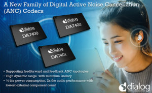 Dialog推出具有突破性主动降噪性能的音频编解码器系列