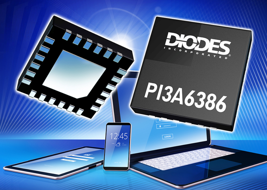 Diodes推出PI3A6386 USB Type-C 多媒体端口切换器