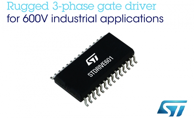 ST推出 600V三相智能关断栅极驱动器，提高工业应用性能和安全性