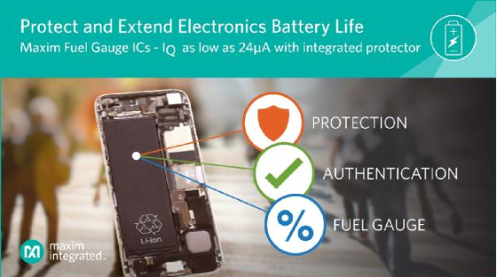 Maxim发布MAX17301/11电量计，可为单节Li+电池提供两级保护