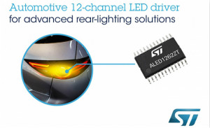 ST推出灵活的车规级12通道LED驱动芯片