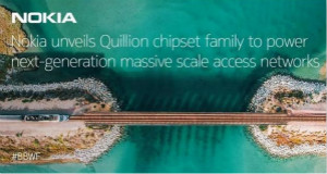 诺基亚推出全新Quillion芯片组系列，可节省50%的机架空间