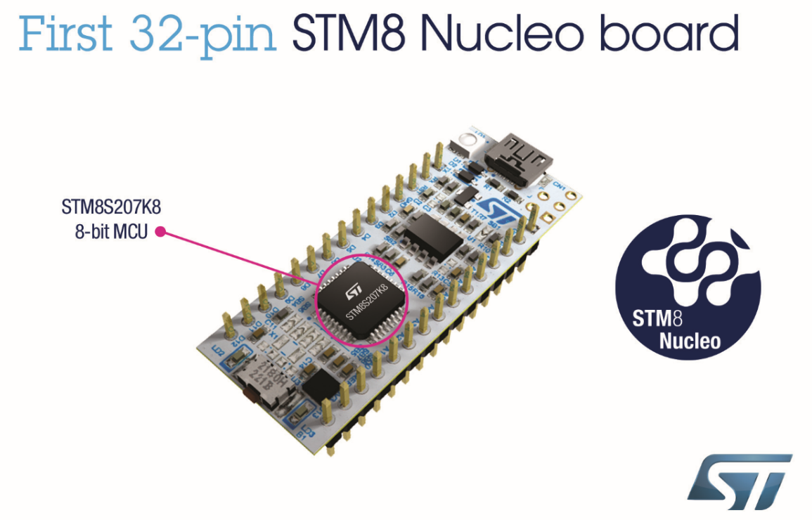 ST推出经济好用的STM8 Nucleo-32开发板