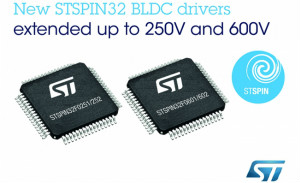 ST发布面向高电压应用的新STSPIN32 BLDC电机驱动器