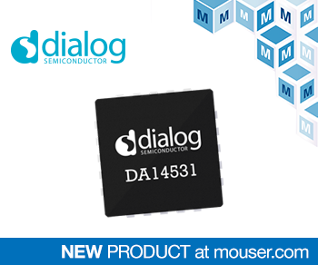 贸泽备货Dialog超小型DA14531 SmartBond TINY SoC，适用于一次性医疗用品