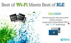 Dialog推出首款Wi-Fi+BLE组合模块，引领新一波IoT连接技术