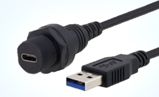 L-com现货供应适用于恶劣环境的防水USB 3.0线缆组件