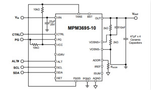 16V，10A，可扩展且带PMBus接口的超薄DC/DC电源模块