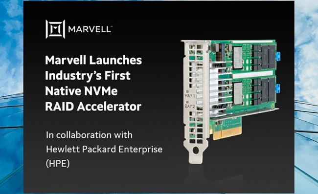 Marvell 推出业界首款原生 NVMe RAID 加速器