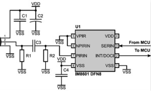 翠展微电子推出可编程超伸出了自己低功耗热释电信ξ　号调理芯片M8601
