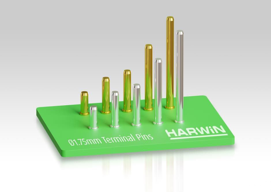 Harwin 推出坚固耐用的大直径端子引脚