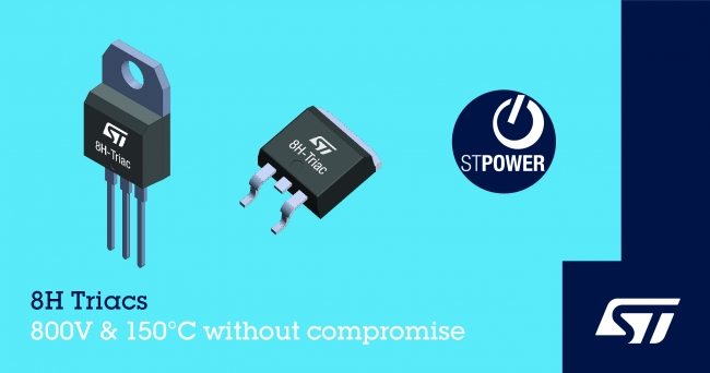 ST 推出高温Snubberless™800V H系列可控硅