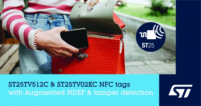 ST 推出新Type-5标签芯片，促进了NFC应用开发创新